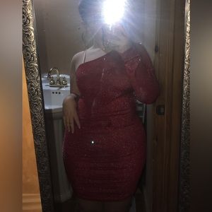 Red slim fit dress🍒